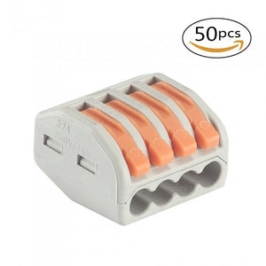 PCT-214 Lever-nuts2 Conductor Splicing Compact Connectors (50 PCS)
