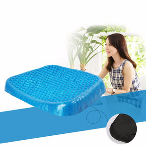 Egg Sitter Foam Seat Cushion With Non-Slip Cover, Breathable Honeycomb Design, Absorbs Pressure Point Blue