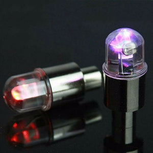Bicycle Light Hot Wheels Double Sense Colorful Nozzle Lights Motorcycle Car Mountain Bike Valve Lights Bicycle Equipment Clear