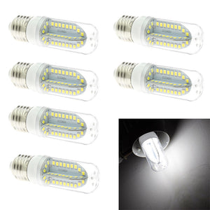 HONSCO E27 6W AC DC 12V 24V 700lm 84-SMD 2835 LED Cold White Light Bulb Chandelier Spotlights (6PCS)