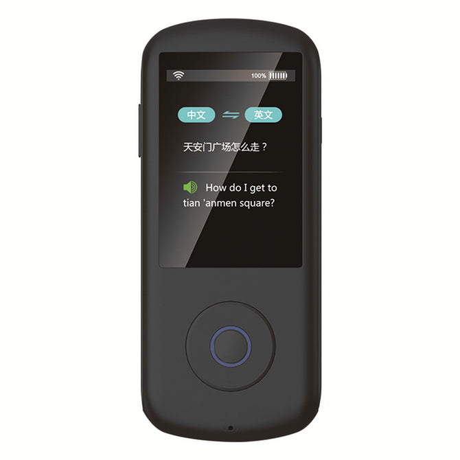 Maikou A8 2.4" Portable Translator, Real Time Instant Smart Voice Translator - Black