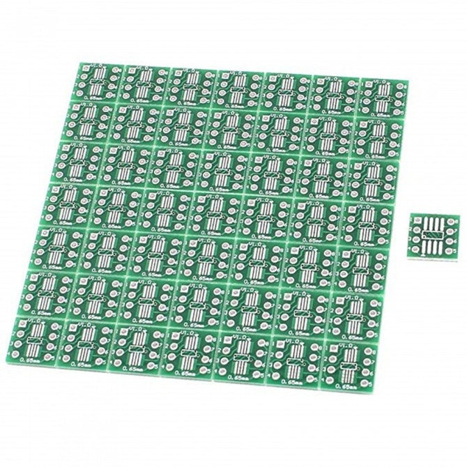 BTOOMET 50Pcs SO8 SOP8 SSOP8 TSSOP8 SMD To DIP8 Adapter 0.65/1.27mm Converter PCB Board
