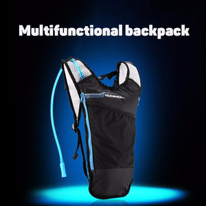 ROSWHEEL 15937 Multifunction Outdoor Cycling Nylon Bike Backpack, Bicycle Mountain Bike Bag With Water Bag Lake Blue/Other
