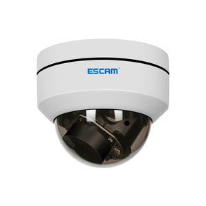 ESCAM PVR002 2MP HD 1080P PTZ 4X Zoom 2.8-12mm Lens Waterproof POE Dome IP Camera - EU Plug
