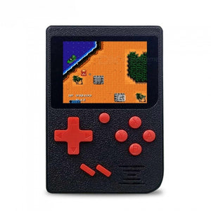 Handheld Game Console, AV Out Gaming Machine w/ Built-in 129 Classic Games - Black