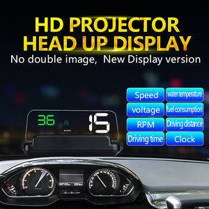 C500 OBD2 Hud Head-Up Display with Mirror Projection
