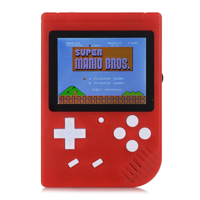 Mini Retro Handheld Game Player, 400-in-1 Different Classic Childhood Game Console for Kid Gift - Red