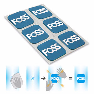 FOSS Bicycle Tire Patches, Tyre Repair Inner Tube MTB Road Bike Dedicated Quick Fix Self-adhesive Tool Blue
