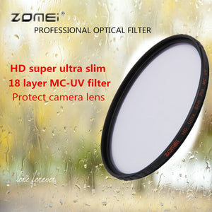 ZOMEI Circular Polarizer Filter, HD Slim MC-UV Multi-coated 18 Layers Optical Camera Lens w/ Caliber 72mm