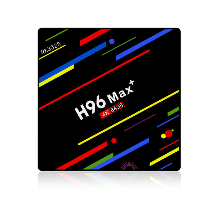 H96 MAX+ Android 8.1 Smart TV Bbox EVEDTV Rockchip RK3328 Quad-core 4GB RAM 64 ROM 4 K 2.4/5g WiFi Box US Plug
