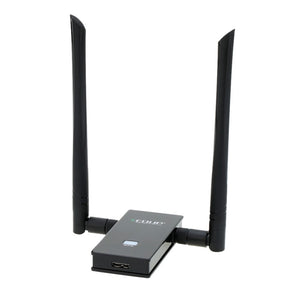 EDUP USB 3.0 Wireless Wifi Adapter Dual Band 2.4GHz/5GHz 1200Mbps 802.11 A/b/n/g/ac With Antennas+Extended Cable Black