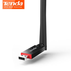 Tenda U6 Wireless USB Network Adapter Card WiFi USB Network USB 2.0 Station Mode SoftAP Mode 1*6dBi External Antenna Black