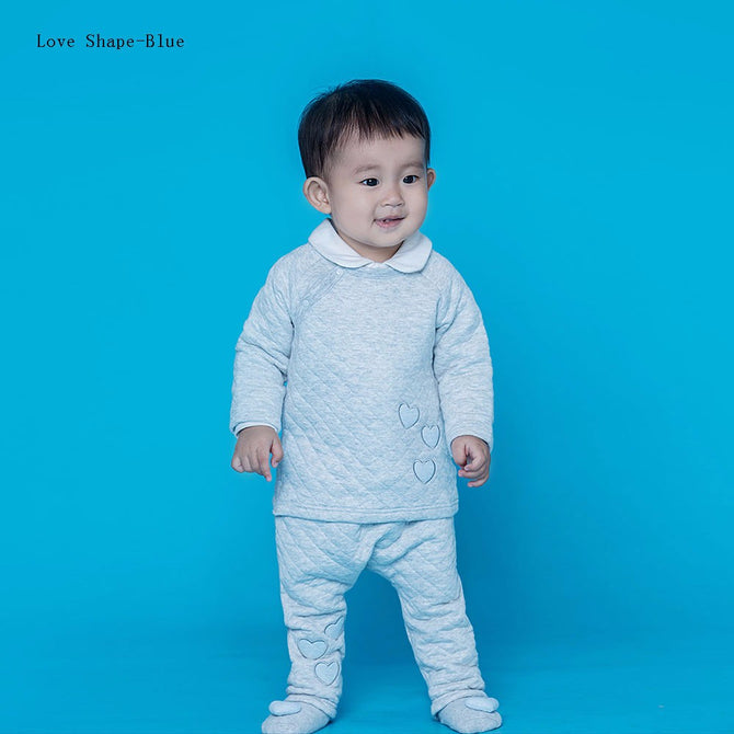 G100 Winter Thickened Bamboo Fiber Cotton Baby Warm Pants, Dustproof Children Casual Trousers For Boys Gilrs Sky Blue/18M