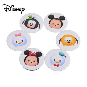 Disney TSUM TSUM Cartoon Magnet Box Case With 6Pcs Magnetic Stickers For Kids Children White