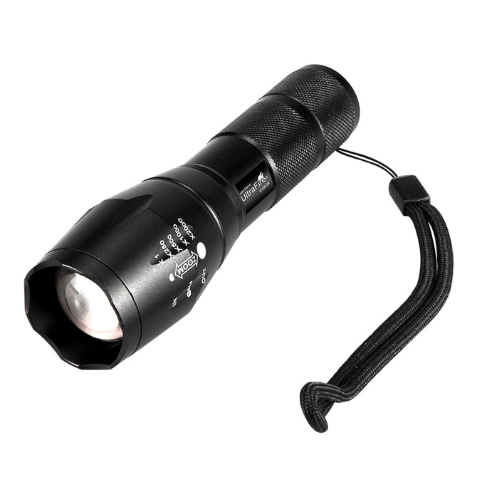 A100-IR Aluminum Alloy Infrared Focusing Flashlight - Black