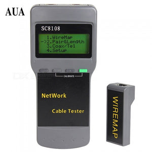 ZHAOYAO SC8108 Portable LCD Network Tester Meter LAN Phone Cable Tester With LCD Display RJ45