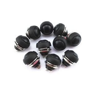 CARKING Flush Mount Momentary On Off Reset Push Button Switch, Round Toggle Switch for Car Boat (10 PCS)