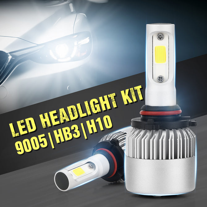 Joyshine 2Pcs Super Bright COB HB3 9005-S2 60W LED Car Head Light, Fog Light Lamp Bulbs