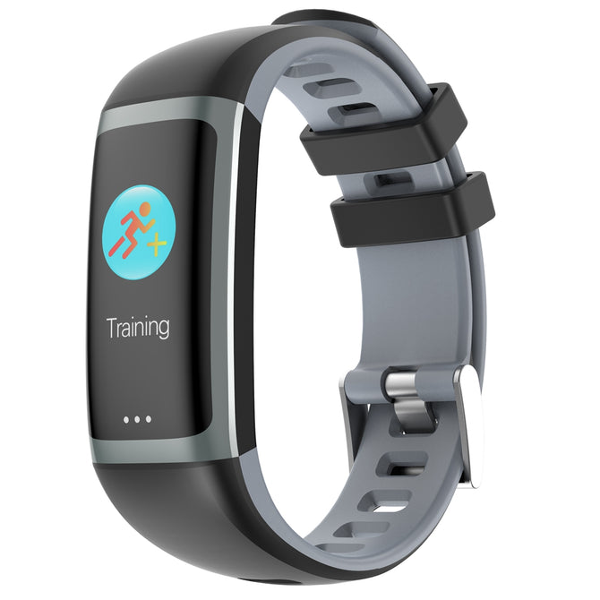 G26 Bluetooth Smart Bracelet Color Screen Waterproof Heart Rate Smart Band Blood Pressure Oxygen Monitor - Grey