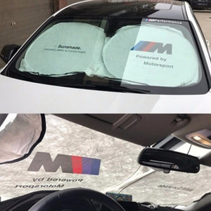1 X Car Windscreen Sunshade Front Window Sun Shade Windshield Visor Cover For BMW E46 E36 E30 X5 E53 E34 E87 E92 F20 Silver