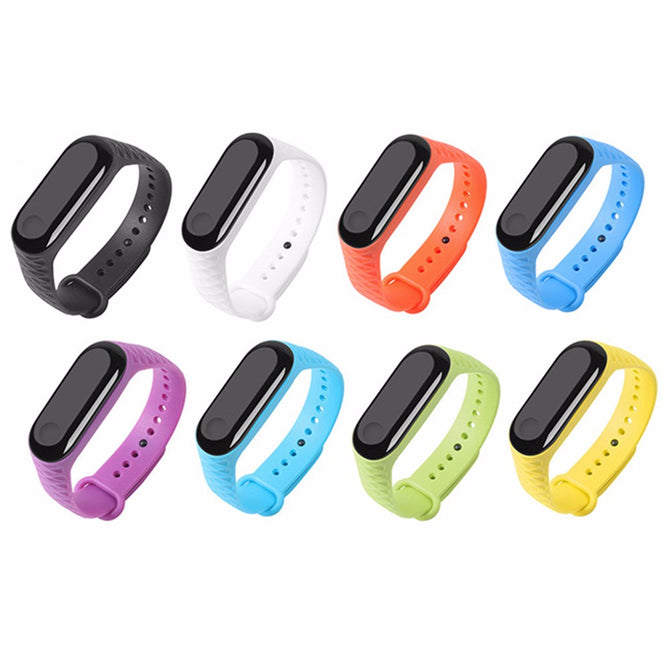 Xiaomi Mi Band 3 Smart Wristband Bracelet Replacement Band Silicone TPU Strap Wristband Yellow