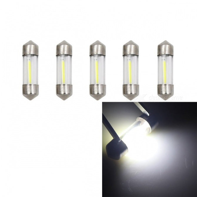 JRLED SJ31mm 1W Cold White COB LED Car Reading Lamp ( DC12V / 5 PCS)