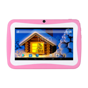 M755 Children Tablet 7" Wifi Android 5.1 Quad Core 8GB Kids Study Tablets Support TF Card Pink