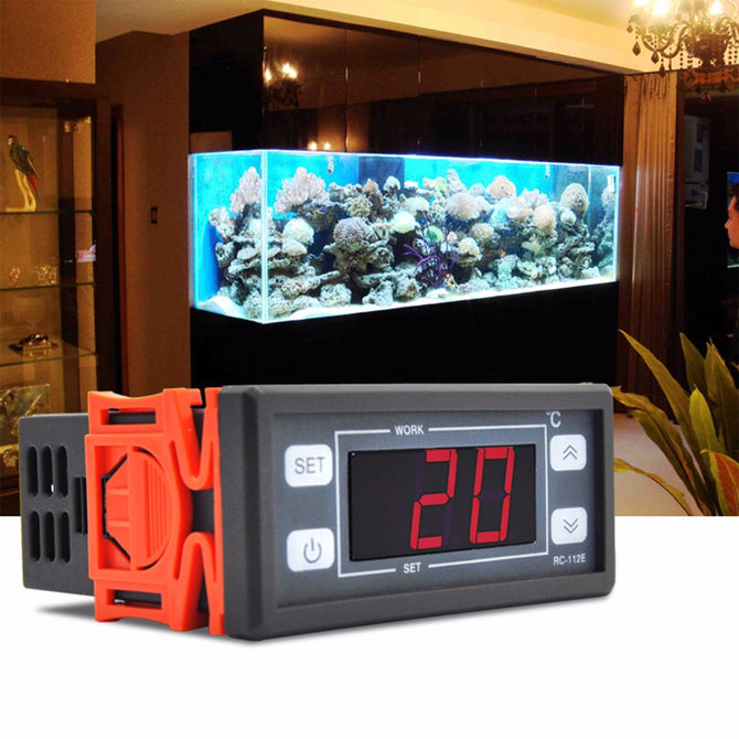 RC-112E 220V30A Hot / Cold ON / OFF Relay Switch Digital Temperature Controller Regulator Family Thermostat