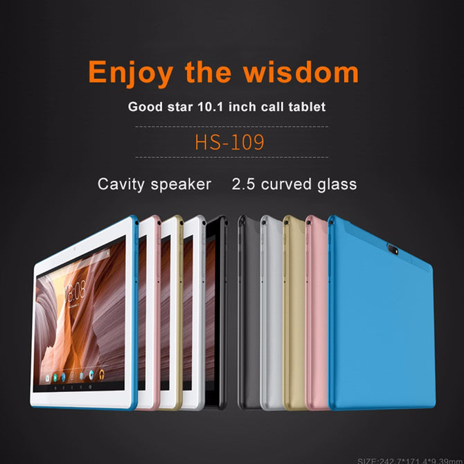 MTK Quad-Core Metal 10.1 Inches Android Tablet PC With 1GB RAM, 16GB ROM, 4200mAh Battery Blue
