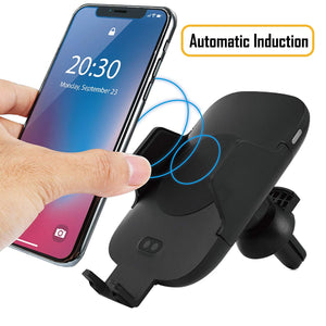 Measy C9 Wireless Car Charger Mount, Qi Wireless Fast Charger Stand, Automatic Open & Clamp Car Air Vent Phone Holder