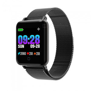 M19 Color Screen Smart Bluetooth Bracelet with Heart Rate / Blood Pressure / Blood Oxygen / Sleep Monitoring - Black