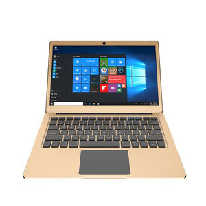 13" Notebook Portable Ultraslim Laptops Quad Core WiFi 802.11 A/b/g Windows 8.1 Laptop Gold