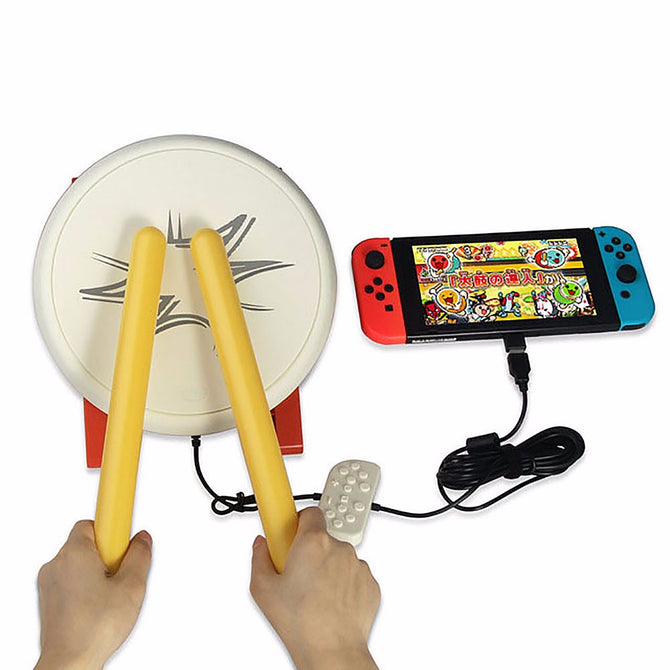 DOBE Drum With Sticks For Nintendo Switch Taiko Drum Joycon TV Game Playing, Game Accessories