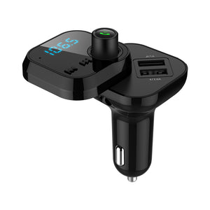 OJADE BT62 Rotating Wireless Handsfree Bluetooth Car Kit w/ FM Transmitter, Quick Dual USB Charger, U-Disk MP3 Player