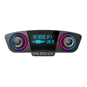 IMOS BT06 Dual Head Bluetooth Car Charger Kit with AUX Line MP3 Player, FM Transmitter - Black