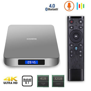 AI ONE Android 8.1 Smart TV Box with 4GB RAM, 32GB ROM - US Plug