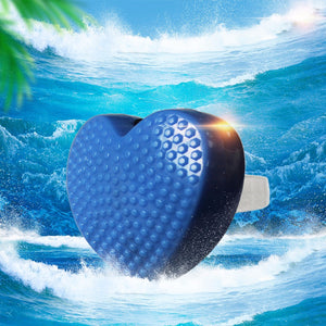 Disney SOY LUNA Fashion Luminous Heart-Shaped Ring, Light-Emitting Glowing Fluorescent Heart Ring Toy For Kids Blue