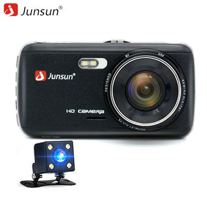 Junsun H7 Car DVR Camera Dual Lens IPS 4.0" Full HD 1296P Video Recorder Registrator Night Vision Car Camcorder DVRs Dash Cam