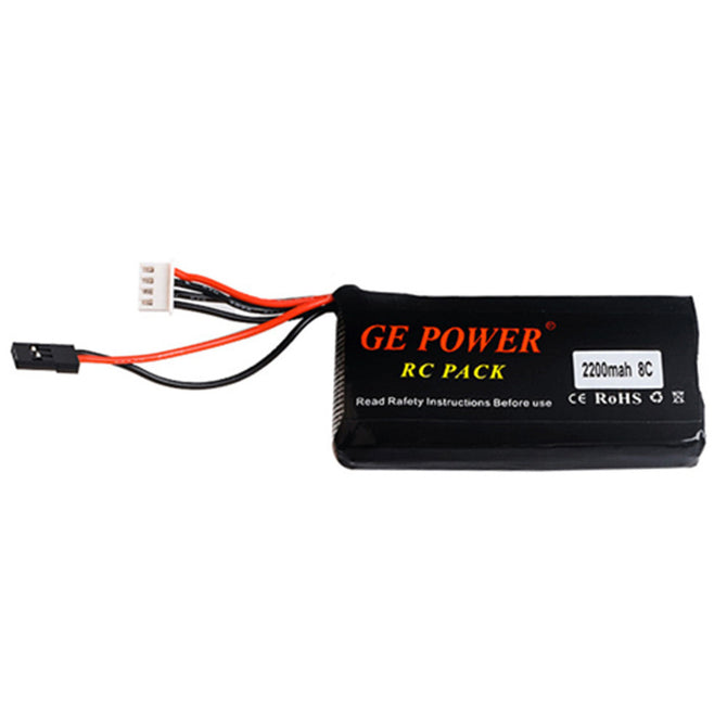 GE POWER 11.1V 2200mAh RC Lipo Battery for GT2 GT3B T6EHP-E 6EX Transmitter Remote Controller - A Style