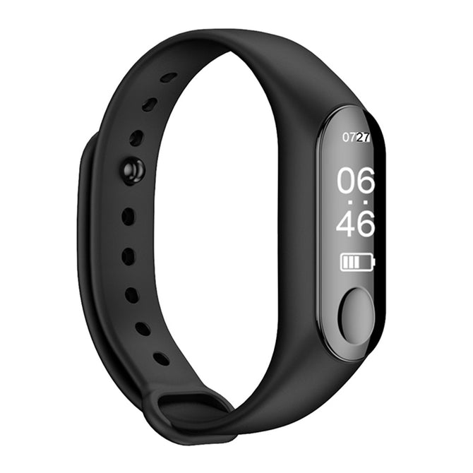 VRrobot M3 Smart Bracelet Three Generations Smart Watch Fitness Tracker - Black