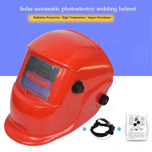 HakkaDeal WN-107B Welding Helmet, Automatic Replacement Welding Mask Head Band - Red