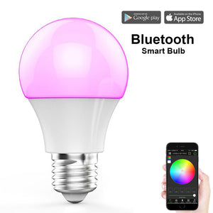 YouOKLight Bluetooth APP Smart LED Light Bulb Dimmable Multicolored Disco Light Smartphone Controlled Household Light Bulb