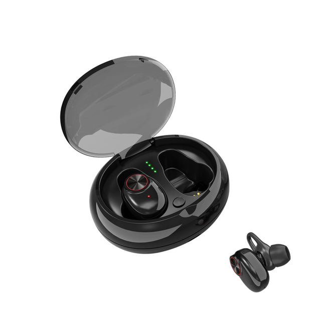 VRrobot TWS-V5 Bluetooth Earphone Wireless Earphone In-Ear earbuds Headphone - Black