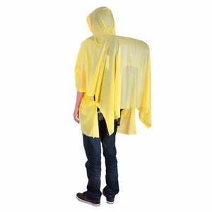 RYDER Multifunction 3 In 1Outdoor Climbing Cycling Rain Cover Backpack Climbing Raincoat Poncho Waterproof Camping Tent Yellow/200*135cm