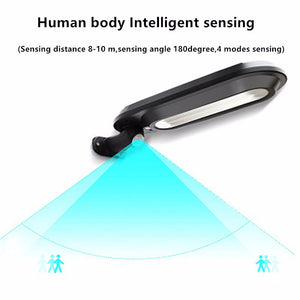 Multifunctional 4-Mode LED Solar Powered Street Light, Wall Lamp For Home Outdoor Lighting, Body Induction Garden Light White/0-5W/White