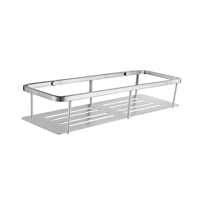 SUS304 Stainless Steel Wall Mounted Shelf For Bathroom Accessory Shelf SBH185A 40cm - Silver