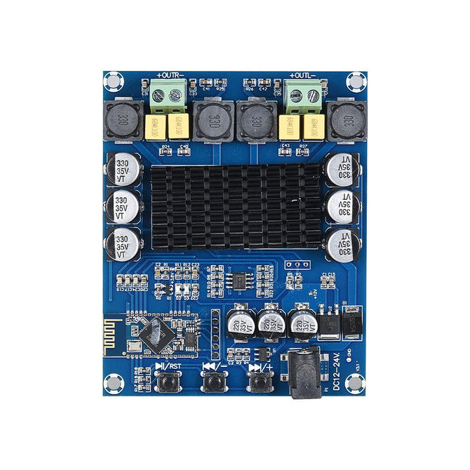 Wireless BT 4.0 Dual-channel Audio Power Amplifier Module 120W + 120W Digital Stereo Amplify DIY Circuit Board for Car