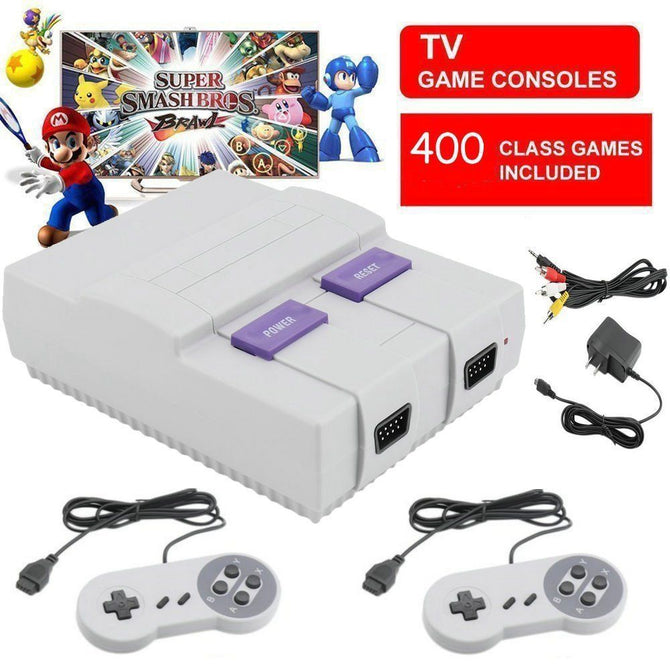 Super NES SNES Mini Classic SFC Game Console Entertainment Built in 400 Classic Games US Plug