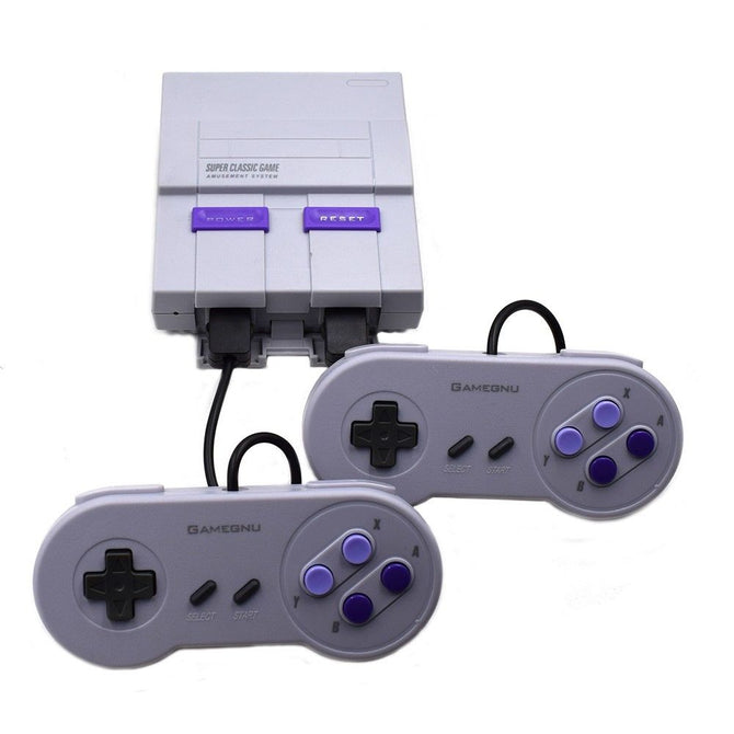 Super NES Mini Retro Video Game Console Entertainment System Built-in 660 Games US Plug - White + multicolor