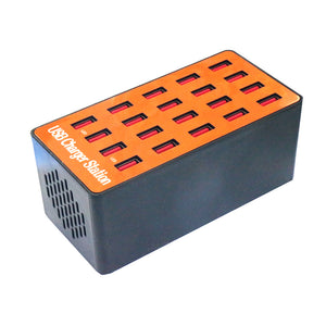 90W 20-Port 18A USB Smart Fast Charging Plug Socket - US Plug